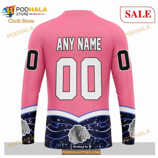 Custom Chicago BlackHawks Fights Cancer Sweatshirt NHL Hoodie 3D