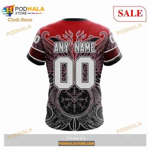Custom Chicago Blackhawks Norse Viking Symbols Sweatshirt NHL Hoodie 3D 2