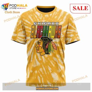 Custom Chicago Blackhawks Retro Vintage Tie Dye Sweatshirt NHL Hoodie 3D 8