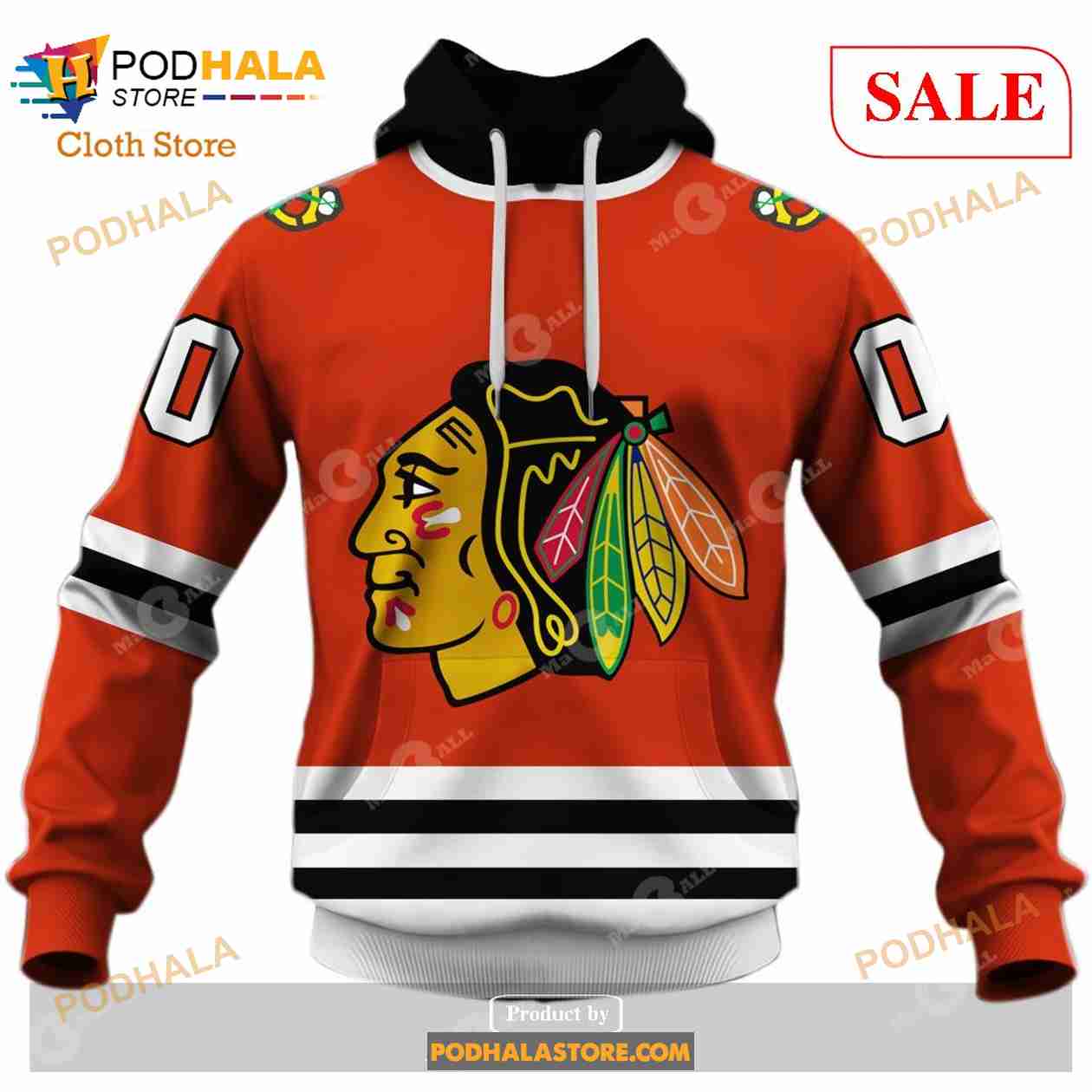 Custom Chicago Blackhawks Throwback Vintage NHL Hockey Sweatshirt Hoodie 3D  - Bring Your Ideas, Thoughts And Imaginations Into Reality Today