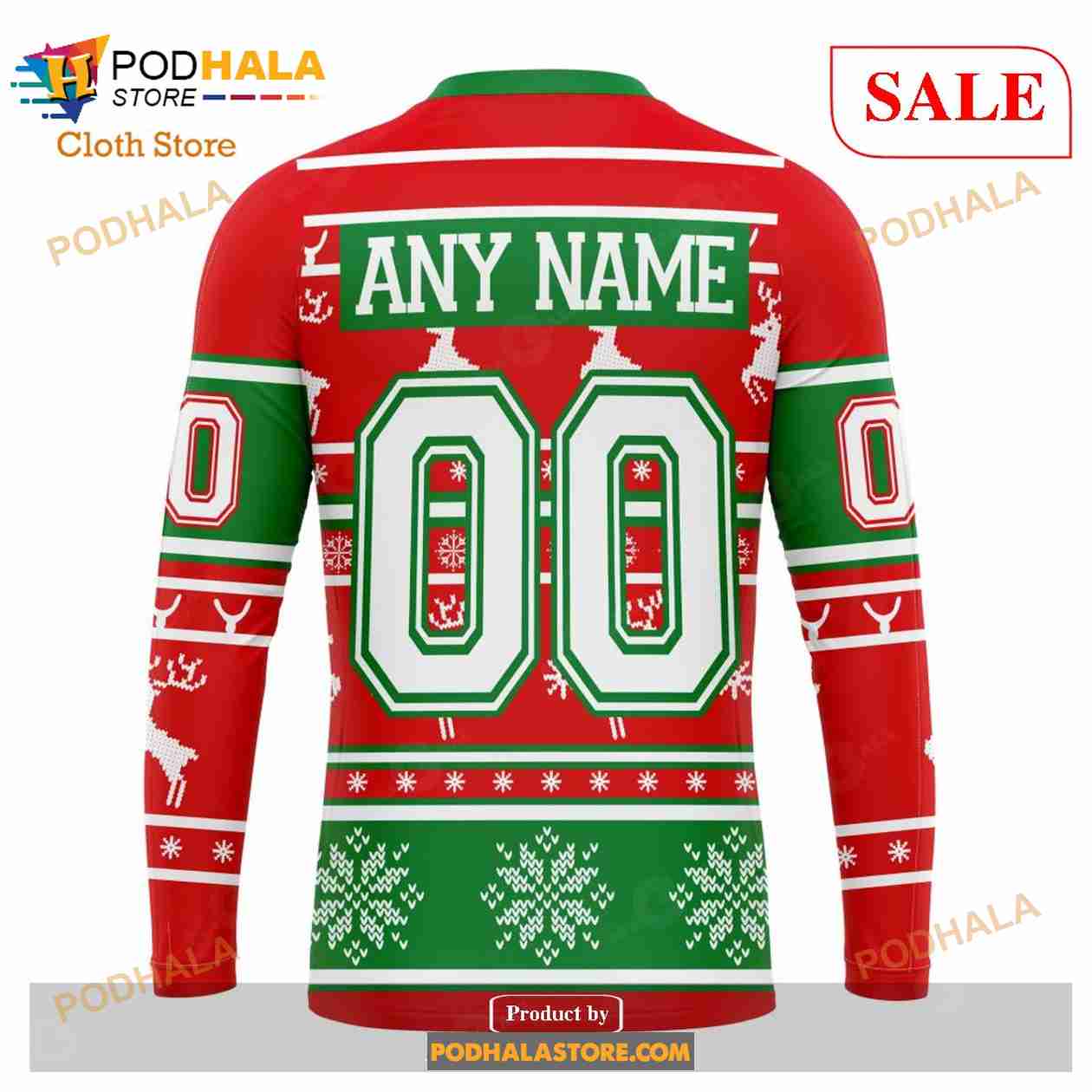 Custom Chicago BlackHawks Christmas Sweatshirt NHL Hoodie 3D For