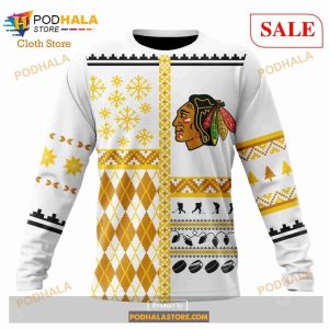 Custom Chicago Blackhawks Unisex Christmas Sweatshirt NHL Hoodie 3D 6