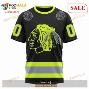 Custom Chicago Blackhawks Unisex Firefighter Uniforms Color NHL Hoodie 3D 8