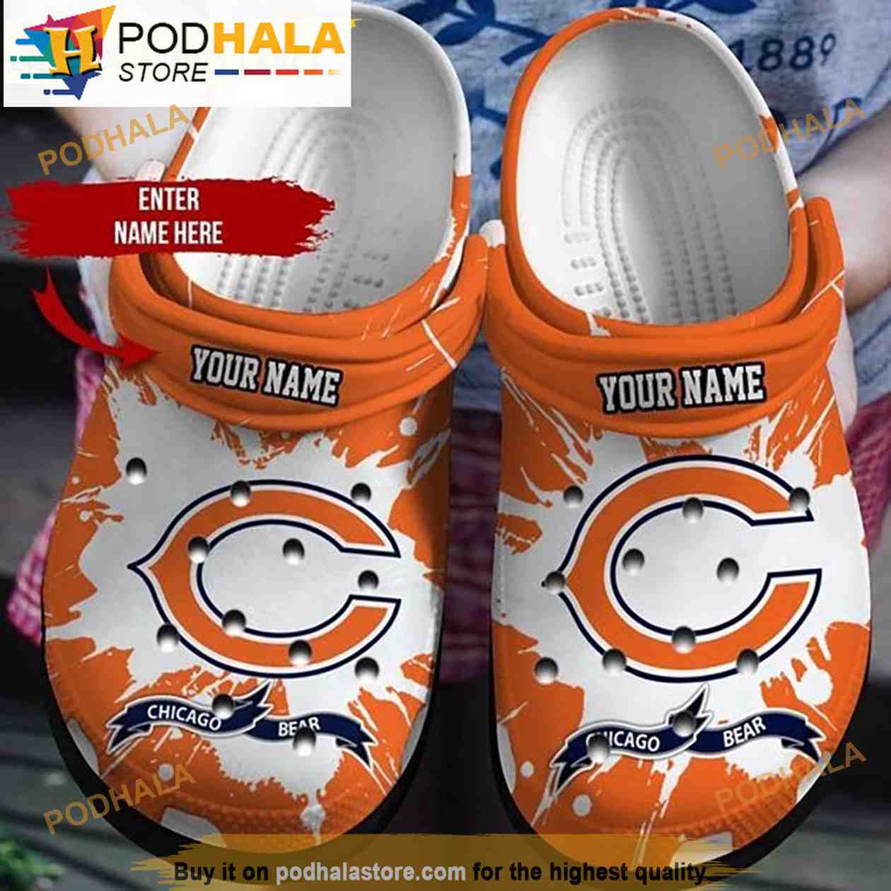 Chicago Bears 3D Crocs, Funny Crocs - Bring Your Ideas, Thoughts And  Imaginations Into Reality Today