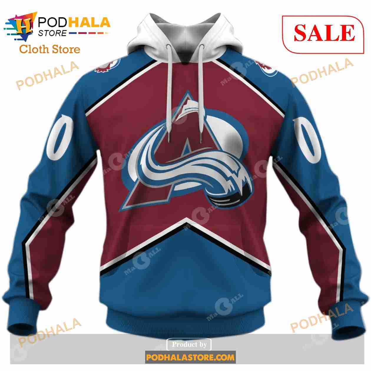 Custom Colorado Avalanche 1996 Throwback Vintage Hockey Sweatshirt