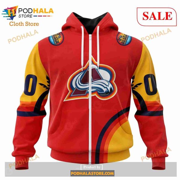 Custom Colorado Avalanche ALL Star Sunset Sweatshirt NHL Hoodie 3D