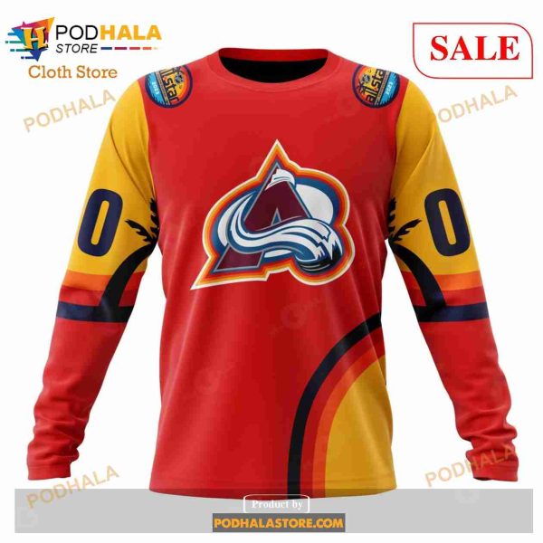 Custom Colorado Avalanche ALL Star Sunset Sweatshirt NHL Hoodie 3D