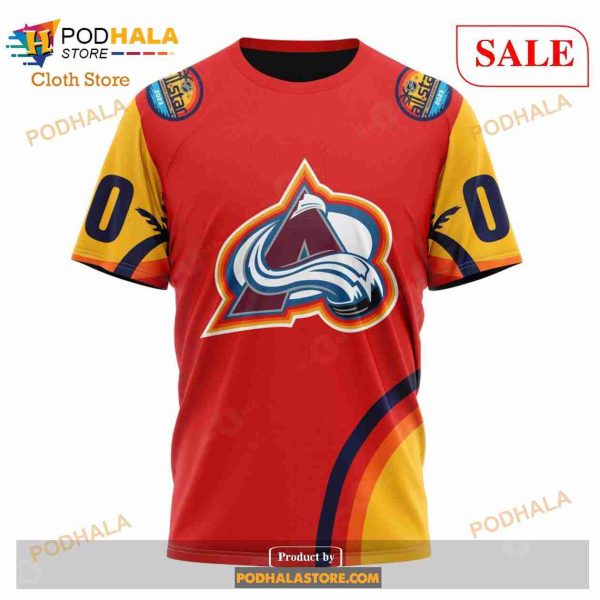 Custom Colorado Avalanche ALL Star Sunset Sweatshirt NHL Hoodie 3D