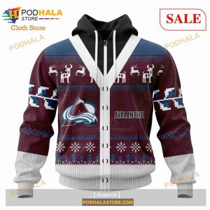 Custom Colorado Avalanche Chrismas Season Sweatshirt Nhl Hoodie 3d 2
