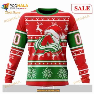 Custom Colorado Avalanche Christmas Sweatshirt Nhl Hoodie 3d 4