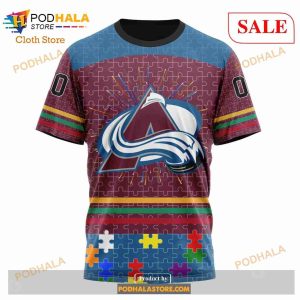 Custom Colorado Avalanche Fearless Aganst Autism Sweatshirt Nhl Hoodie 3d 6