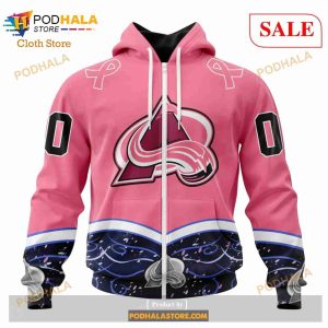 Custom Colorado Avalanche Fights Cancer Sweatshirt Nhl Hoodie 3d 2