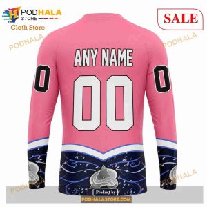 Custom Colorado Avalanche Fights Cancer Sweatshirt Nhl Hoodie 3d 5