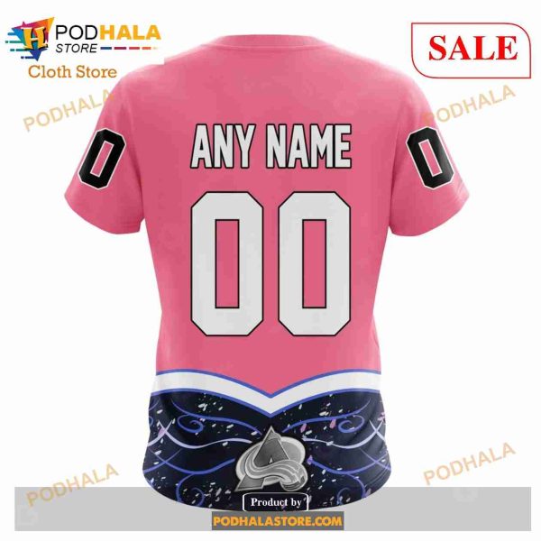 Custom Colorado Avalanche Fights Cancer Sweatshirt NHL Hoodie 3D