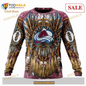 Custom Colorado Avalanche Native Costume Design Sweatshirt Nhl Hoodie 3d 4