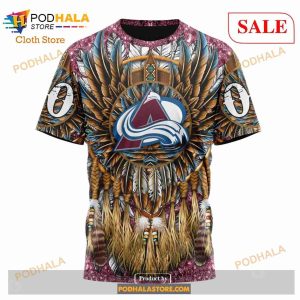 Custom Colorado Avalanche Native Costume Design Sweatshirt Nhl Hoodie 3d 6