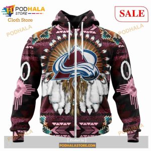 Custom Colorado Avalanche Native Costume Sweatshirt Nhl Hoodie 3d 2