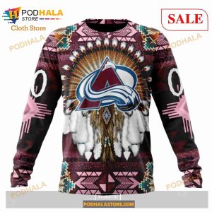 Custom Colorado Avalanche Native Costume Sweatshirt Nhl Hoodie 3d 4