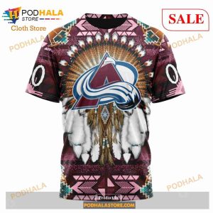 Custom Colorado Avalanche Native Costume Sweatshirt Nhl Hoodie 3d 6