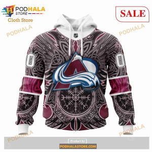 Custom Colorado Avalanche Norse Viking Symbols Sweatshirt Nhl Hoodie 3d 4