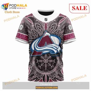 Custom Colorado Avalanche Norse Viking Symbols Sweatshirt Nhl Hoodie 3d 5