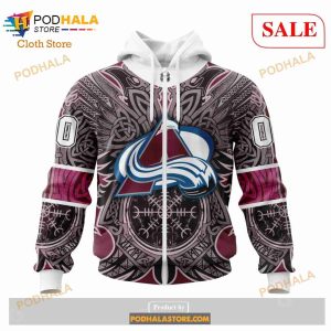 Custom Colorado Avalanche Norse Viking Symbols Sweatshirt Nhl Hoodie 3d 7
