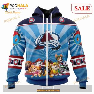 Custom Colorado Avalanche Paw Patrol Sweatshirt Nhl Hoodie 3d 2