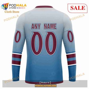 Custom Colorado Avalanche Retro Gradient Design Sweatshirt Nhl Hoodie 3d 5