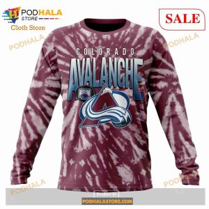Custom Colorado Avalanche Retro Vintage Tie Dye Sweatshirt Nhl Hoodie 3d 4