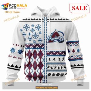 Custom Colorado Avalanche Unisex Christmas Sweatshirt Nhl Hoodie 3d 2