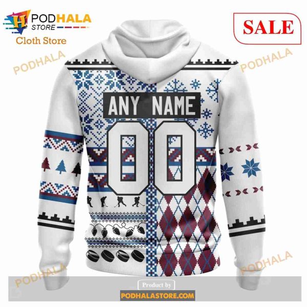 Custom Colorado Avalanche Unisex Christmas Sweatshirt NHL Hoodie 3D