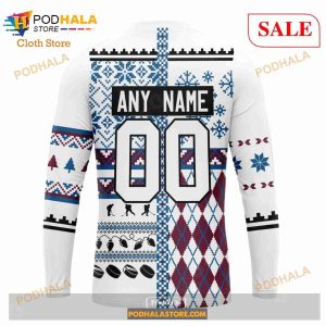 Custom Colorado Avalanche Unisex Christmas Sweatshirt Nhl Hoodie 3d 5