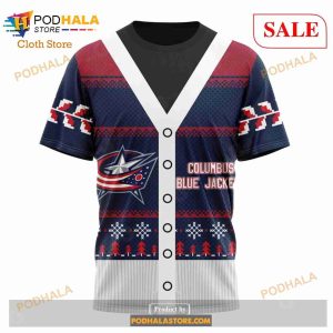 Custom Columbus Blue Jackets Chrismas Season Sweatshirt Nhl Hoodie 3d 6