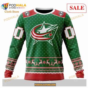 Custom Columbus Blue Jackets Christmas Apparel Sweatshirt Nhl Hoodie 3d 4