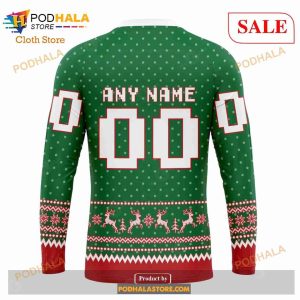 Custom Columbus Blue Jackets Christmas Apparel Sweatshirt Nhl Hoodie 3d 5
