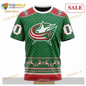 Custom Columbus Blue Jackets Christmas Apparel Sweatshirt Nhl Hoodie 3d 6
