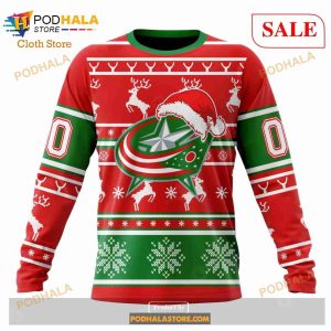 Custom Columbus Blue Jackets Christmas Sweatshirt Nhl Hoodie 3d For Women Men 4