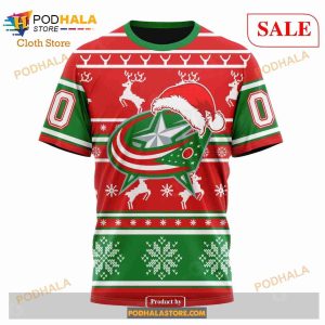Custom Columbus Blue Jackets Christmas Sweatshirt Nhl Hoodie 3d For Women Men 6