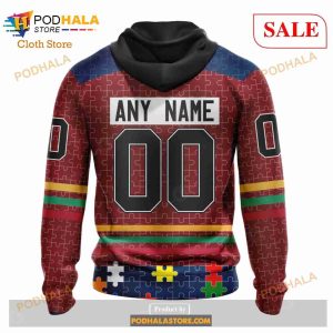 Custom Columbus Blue Jackets Fearless Aganst Autism Sweatshirt Nhl Hoodie 3d 3