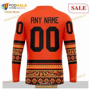Custom Columbus Blue Jackets National Day For Truth And Reconciliation Nhl Hoodie 3d 5