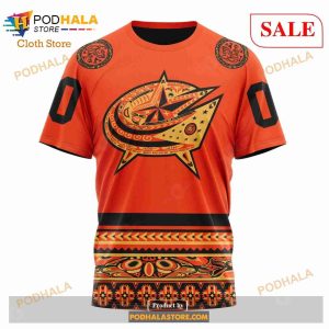 Custom Columbus Blue Jackets National Day For Truth And Reconciliation Nhl Hoodie 3d 6