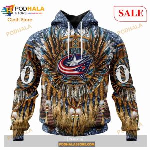 Custom Columbus Blue Jackets Design X Star War Sweatshirt NHL