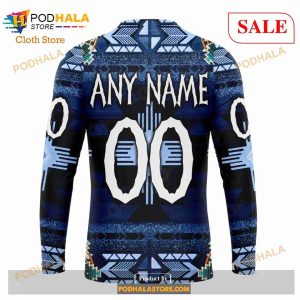 Custom Columbus Blue Jackets Native Costume Sweatshirt Nhl Hoodie 3d 5