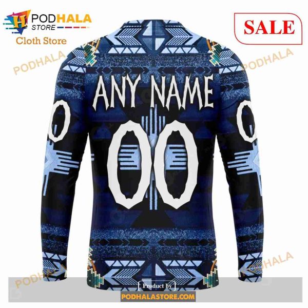 Custom Columbus Blue Jackets Native Costume Sweatshirt NHL Hoodie 3D