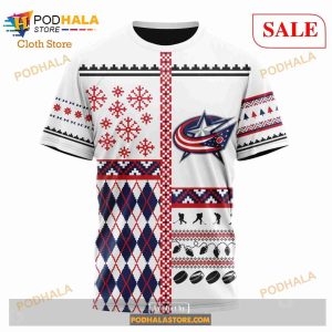 Custom Columbus Blue Jackets Unisex Christmas Sweatshirt Nhl Hoodie 3d 6