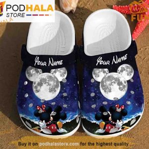 Custom Couple Enjoying Disney Clogband 3D Crocs