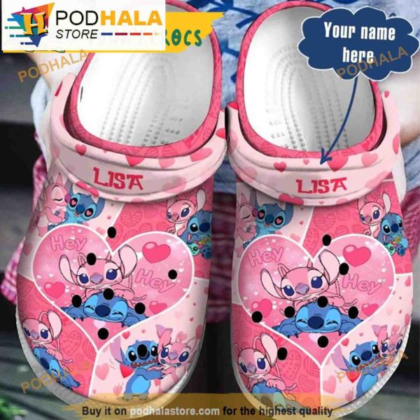 Custom Couple Stitch Clogband 3D Crocs Clog Shoes