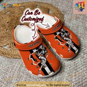 Custom Crocs Cincinnati Bengals Football Player Clog Shoes