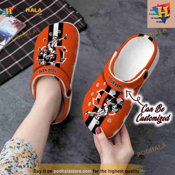 Custom Crocs Cincinnati Bengals Football Player Clog Shoes
