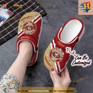 Custom Crocs Personalized Sf 49ers Football Team Rugby Clog Shoes 2